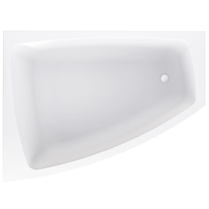 Strømberg Nordum hjørne badekar med carronit, venstre