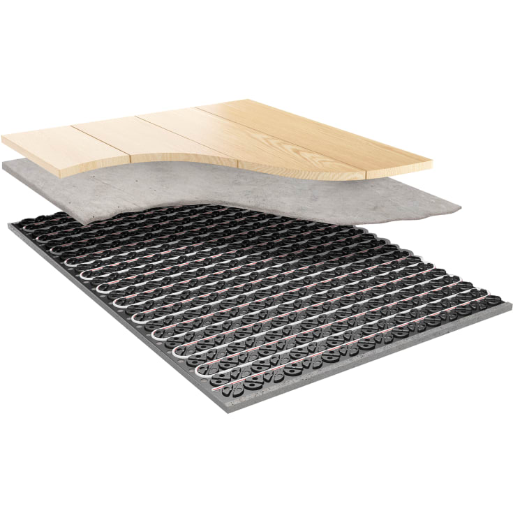 Roth QuickTemp ClimaComfort systemplade 1072x772x14 mm, 10 stk, 7,84 m², 10,5 mm pex-rør