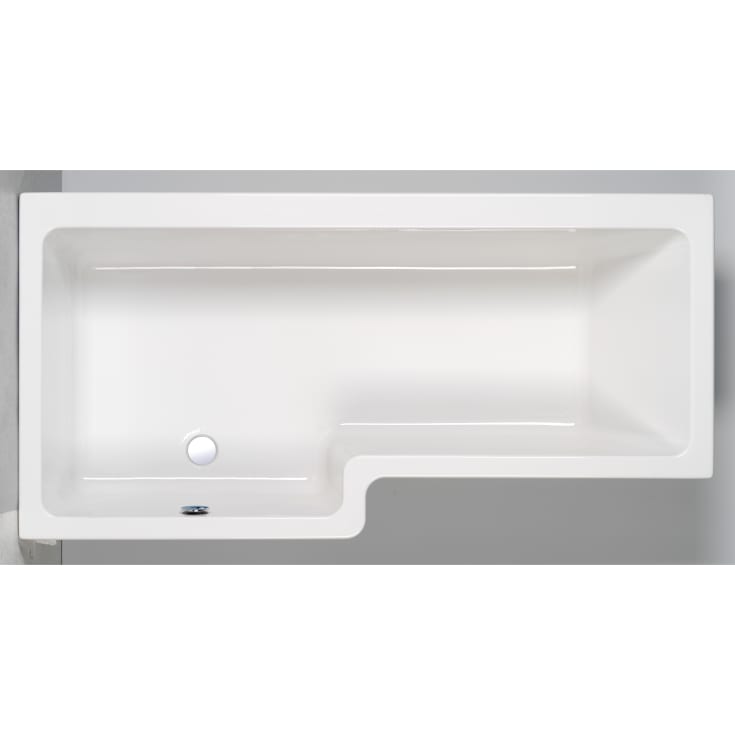 Strømberg Quantum brusebadekar med carronite, venstre