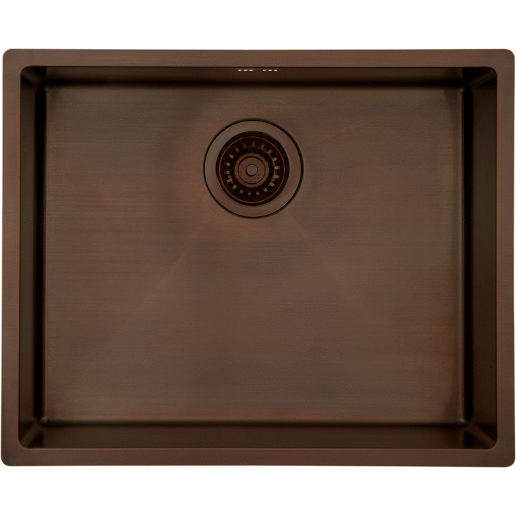 Lavabo Kubus 500 Soft kjøkkenvask, 54x44 cm, brunert messing