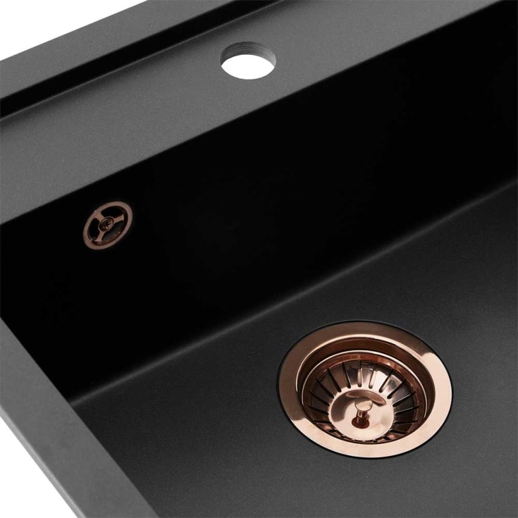 Lavabo Jupiter 60 køkkenvask, 55,6x52,6 cm, sort