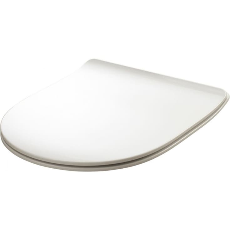 Lavabo Flo/File/Glomp Slim soft close sæde, mat hvid