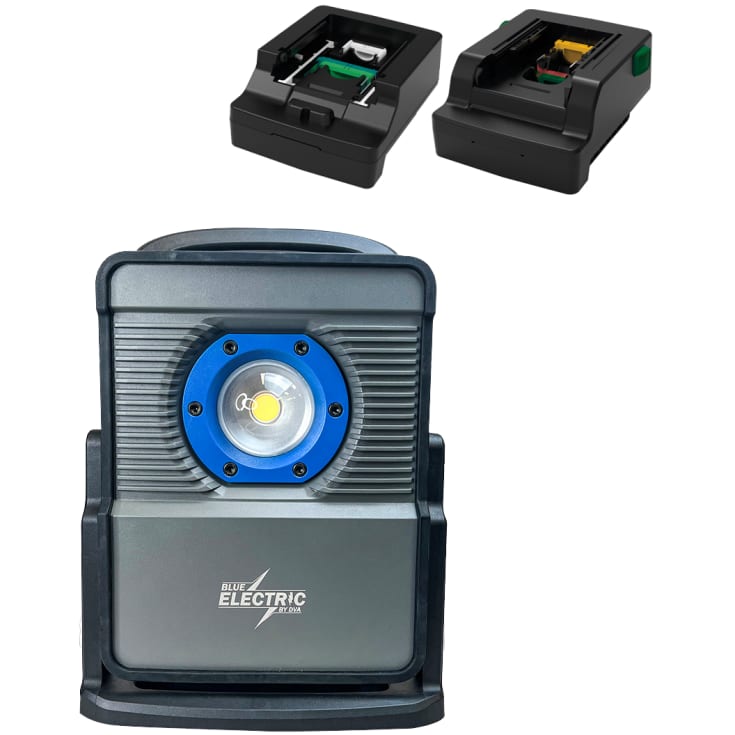 Blue Electric arbeidslampe, Plus Line hybrid 10 000LM