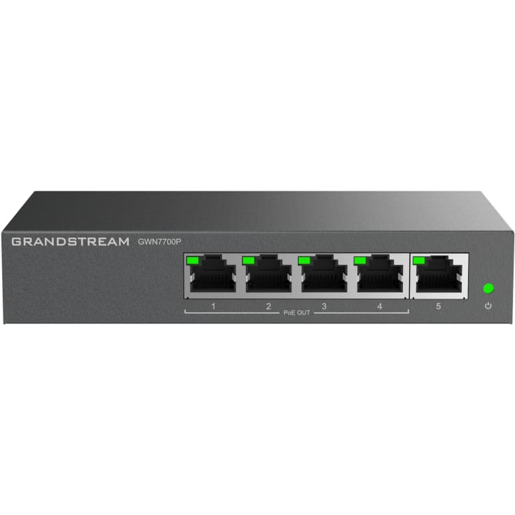 Grandstream GWN 7700P 5x1G Port PoE Unmanaged switch