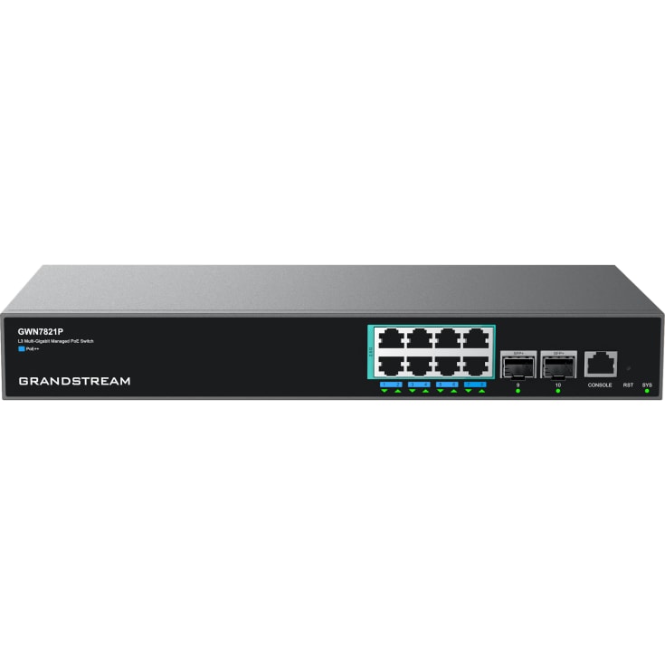 Grandstream GWN7821P switch 8x2.5G 8xPoE, Layer3