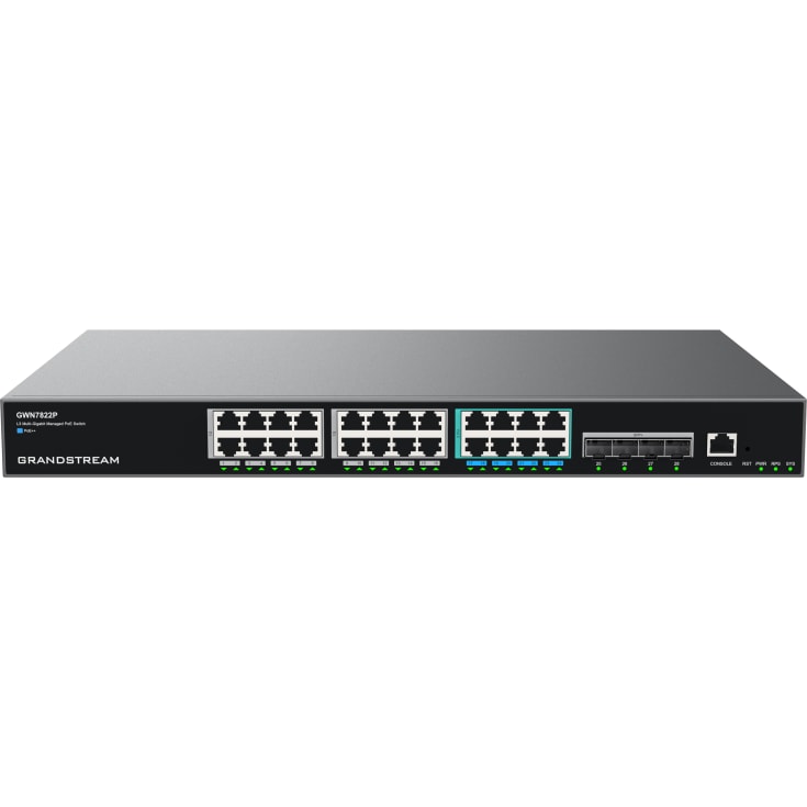 Grandstream GWN7822P switch 16x1G 8x2.5G, 24XPoE, Layer3