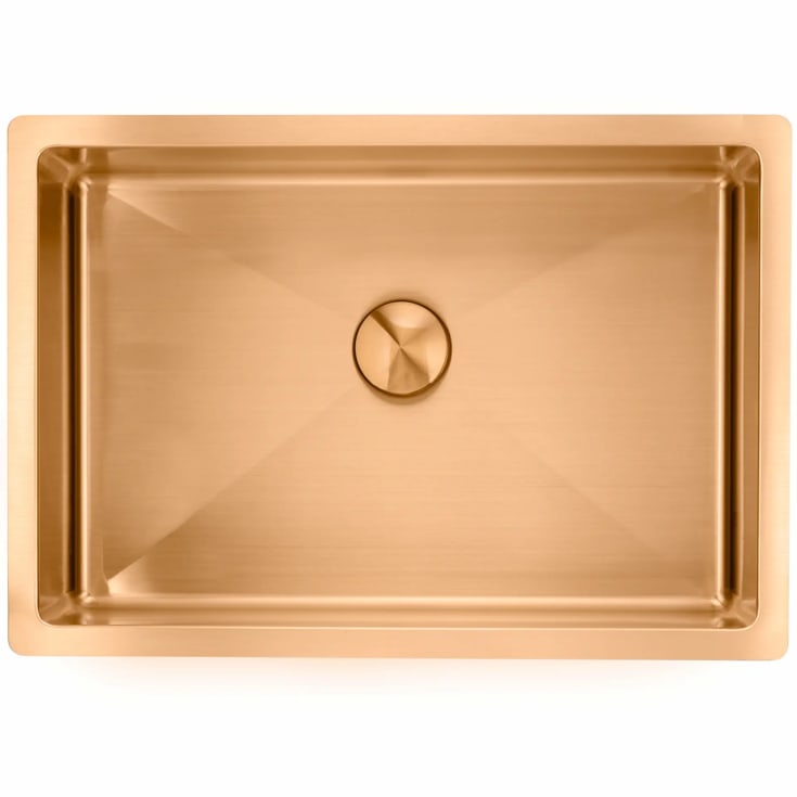 Lavabo nedfelt/plan/underlimt servant, 490x340x110 mm, sand PVD