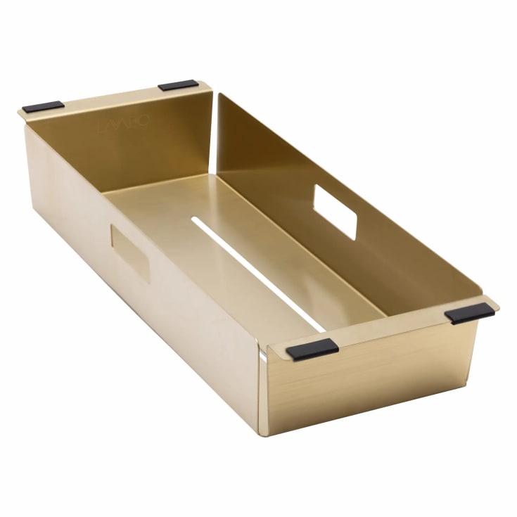 Lavabo sköljskål, 16x42,5 cm, mässing