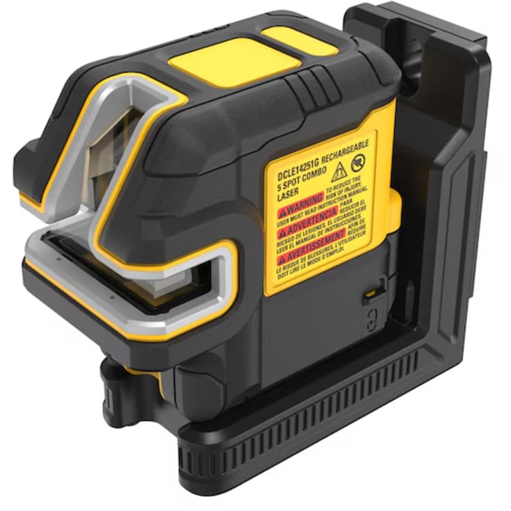 DeWalt DCLE14251GB-XJ krydslinjelaser, 5-punkt, grøn, genopladelig