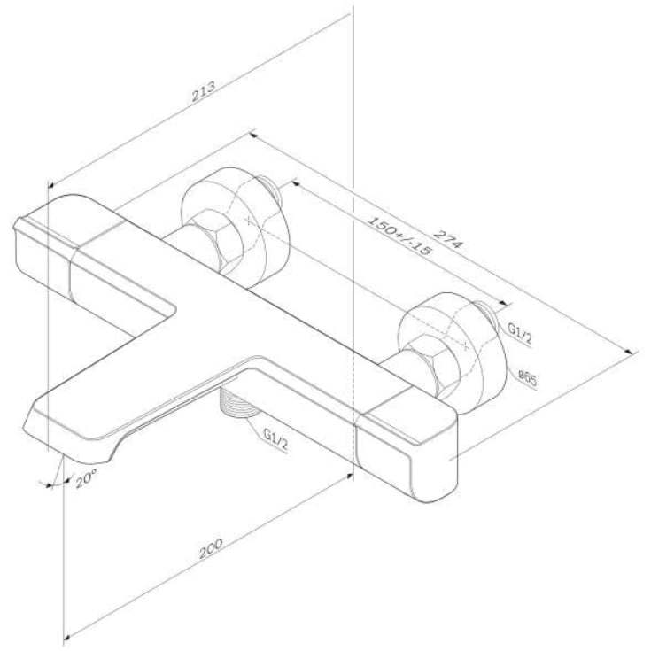 AM.PM Flash kararmatur, krom