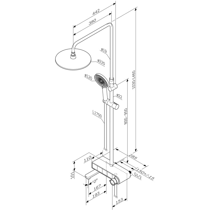 AM.PM X-Joy kararmatur med brusesæt, krom