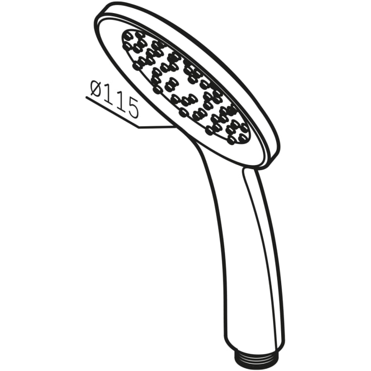 AM.PM Hit håndbruser, krom