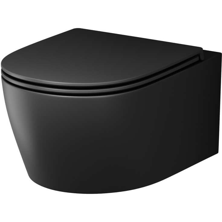 AM.PM X-Joy S FlashClean væghængt toilet, uden skyllekant, mat sort