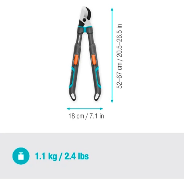 4 st Gardena Telecut pro S beskärningssax, 521 mm