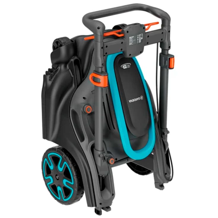 Gardena PowerMax Duo gressklipper, batteridrevet, dualblade, 46 cm, svart