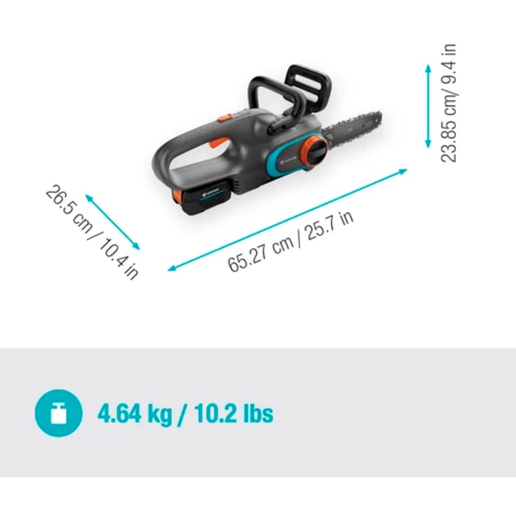 Gardena motorsav 25 cm, 18V 4,0Ah batteri