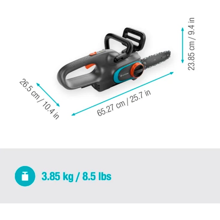 Gardena PowerSaw motorsag, batteridrevet, 25 cm sverd, 18V, blå