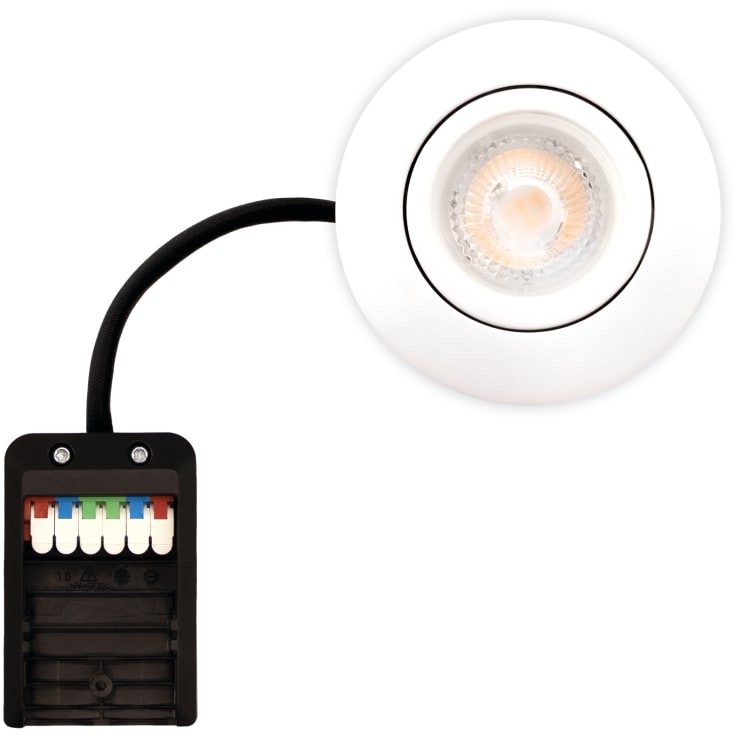 Scan Products Luna Quick Install 2.0 downlight, 2700K, matt hvit