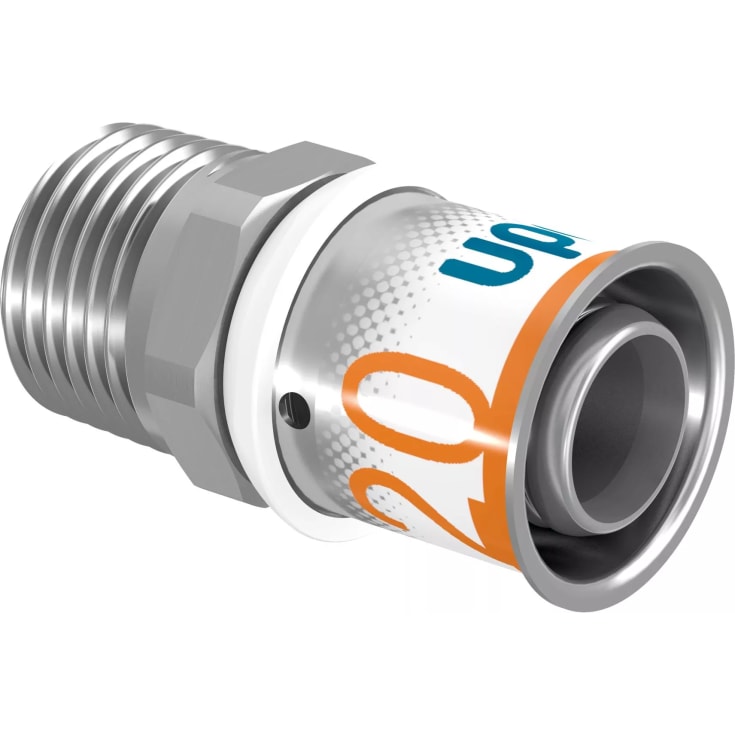 Uponor S-PRESS kobling med nippel CW724 20x1/2"MT