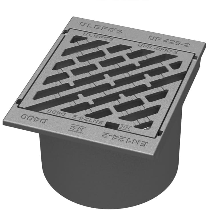 Ulefos 425 x 314 mm rendestensrist, flyd., 40 t, SG UF/425-3DLS