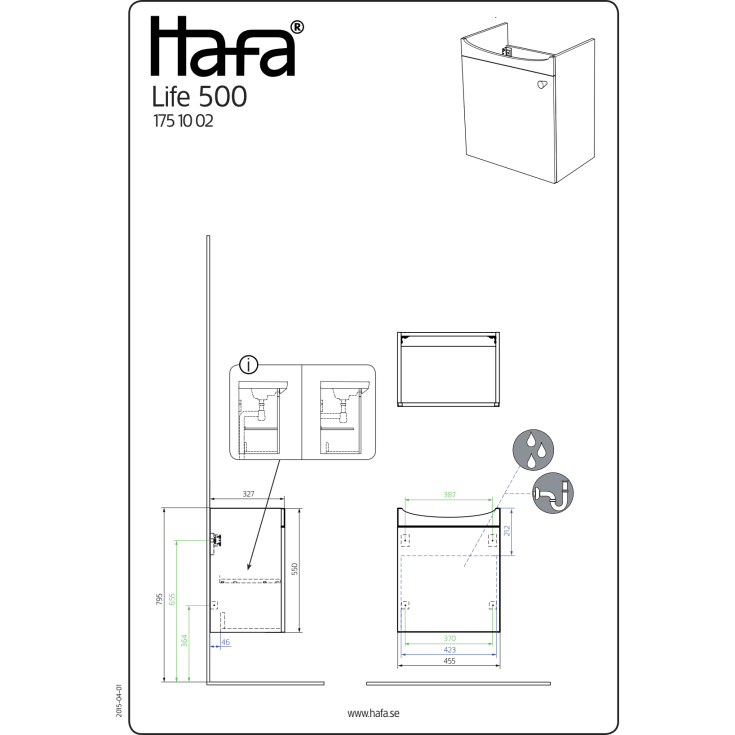 Hafa Life møbelpakke, 50.5x39.5 cm, hvit