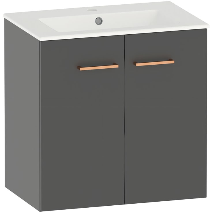 Kriss Skandi underskab m. låger, 60x39 cm, antracit