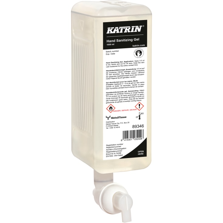 Katrin hånddesinfektion 89346 til dispenser, 1000 ml