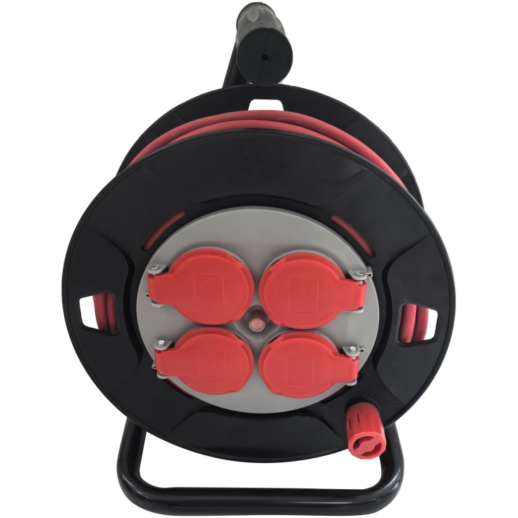 E-line kabeltromle, med jord, 25 meter