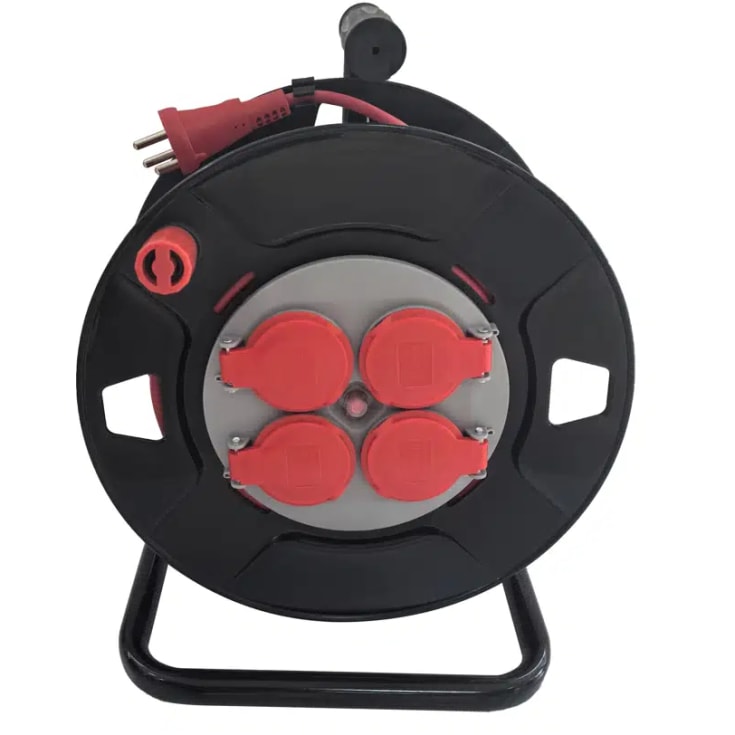 E-line kabeltromle, med jord, 25 meter