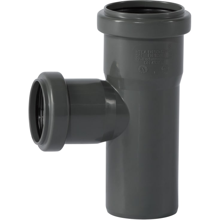 Ostendorf Ø50 x 40 mm x 87° grenrør PP grå