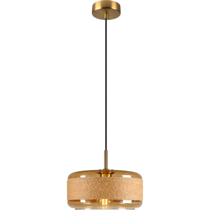 SLV Pantilo Rope pendellampa, guld, Ø27 cm