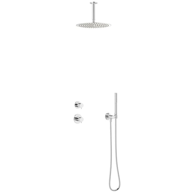 Damixa Iris DS2 brusesæt, vandbesparende, krom