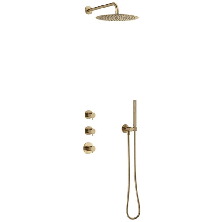Damixa Iris XS1 dusjsett, vannbesparende, børstet bronse