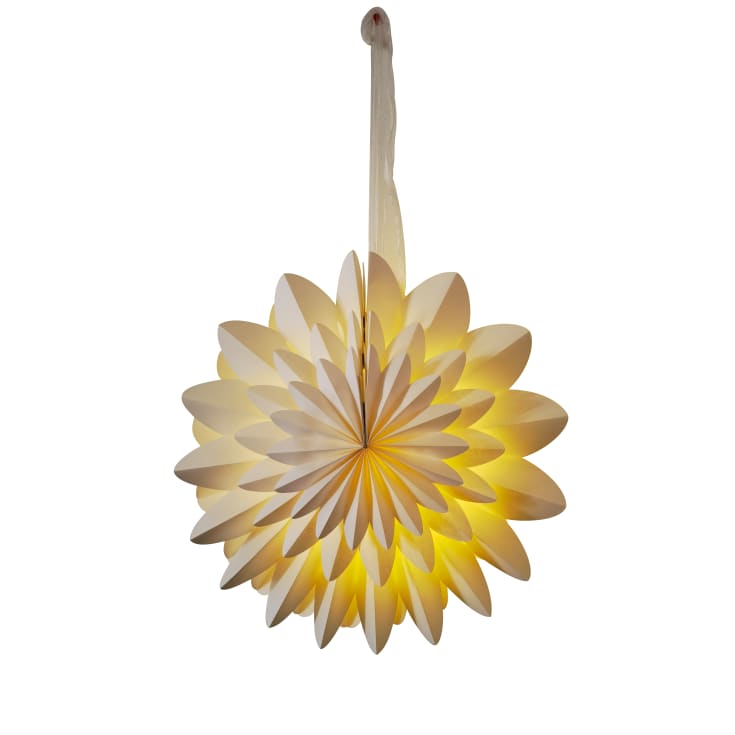 12 stk Veli Line papirstjerne med lys, 40 cm