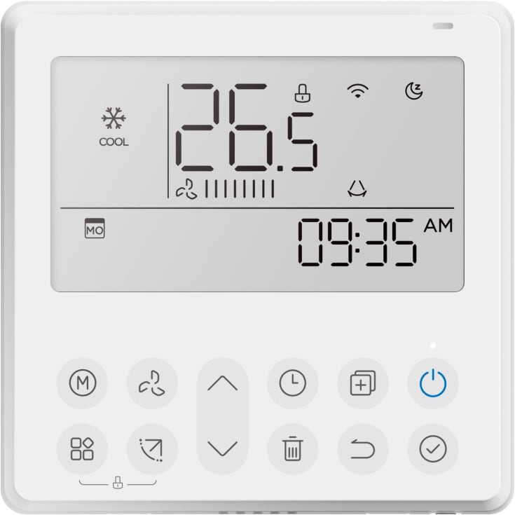 Varmepumpe/Aircondition Split kassette 35, Komplet 4,34kW WiFi