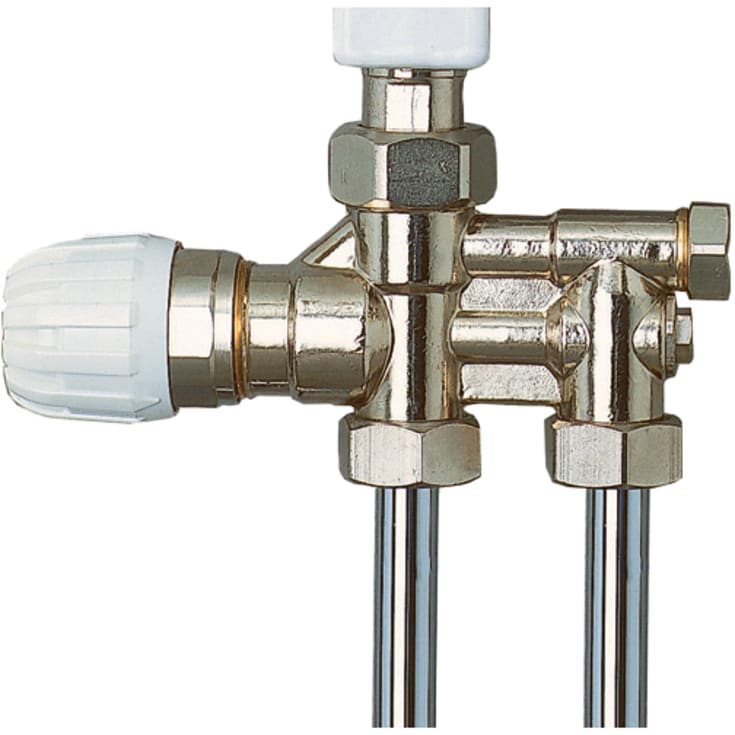 Svedbergs ventilsæt til håndklædetørrer, rustfritstål