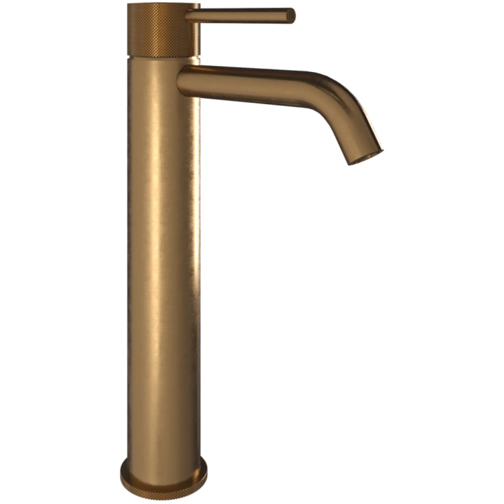 Svedbergs Skule håndvaskarmatur, riflet børstet messing