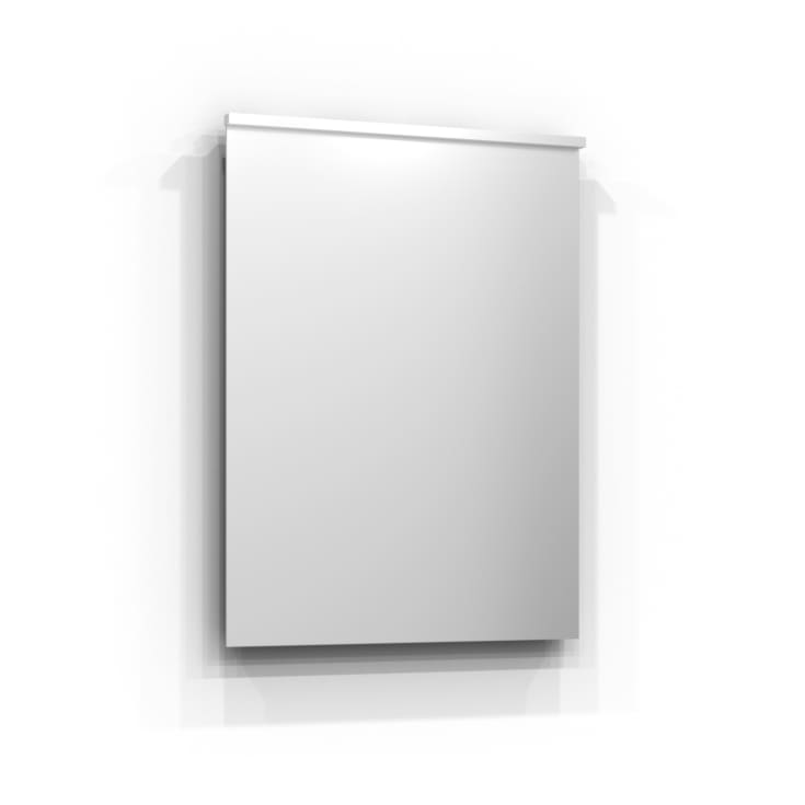 Svedbergs Tived spejl med lys, 60x82 cm, hvid