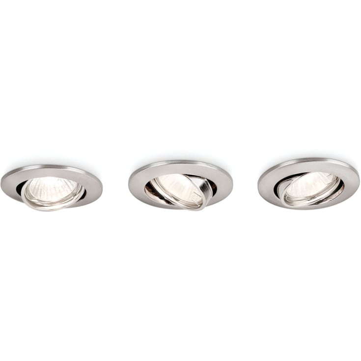 Philips myLiving Enif downlight, krom, 3-pak