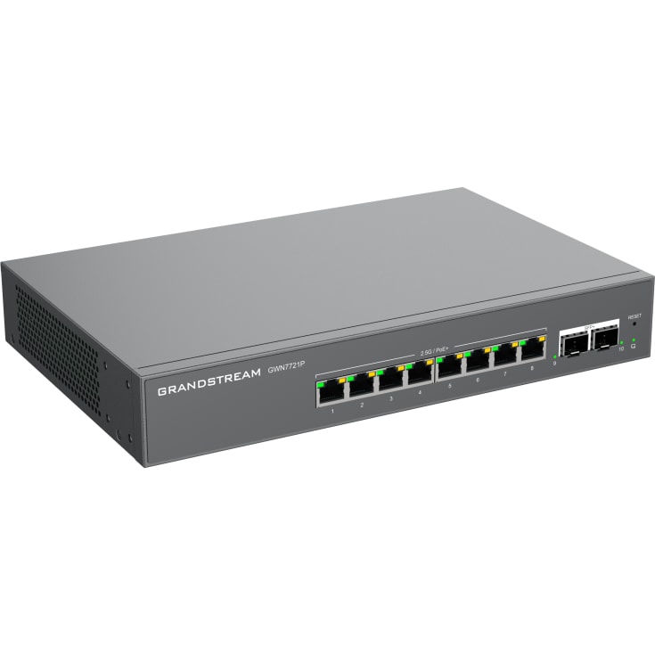 Grandstream GWN 7721P L2-Light administrert 8x2.5G-svitsj