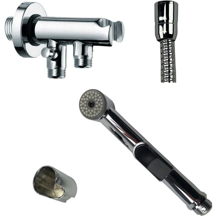 K. Neerskov bidetbruser, med stopventil, krom