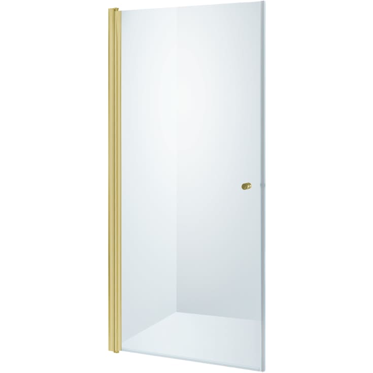 Brasta Viktorija brusedør, 87,7 cm, klart glas, guld profil