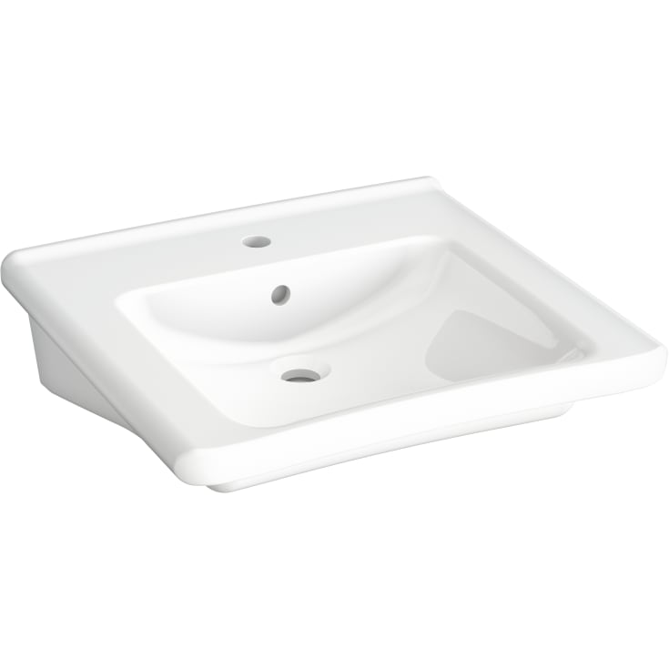 Public håndvask, 55x60 cm, hvid