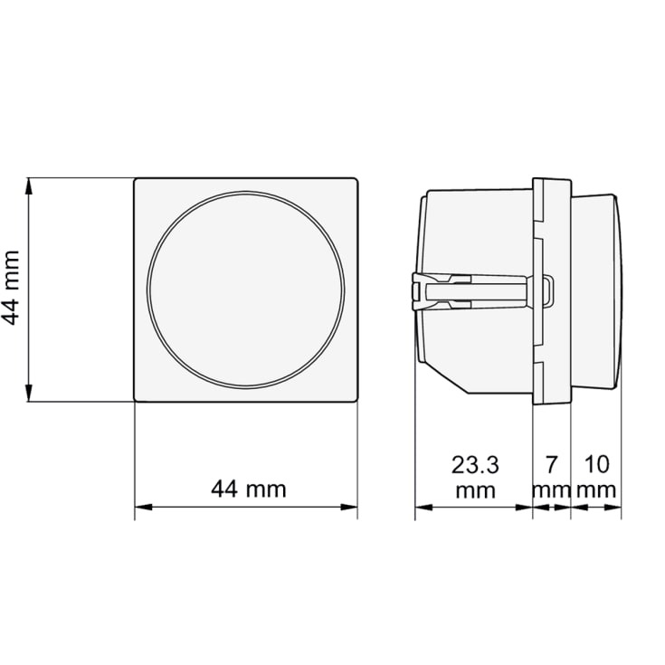 DALI-2-dimmer, DK-design, hvit