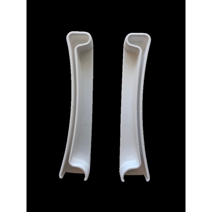 Leijma Stabil gulvskinne slutstykke, hvid