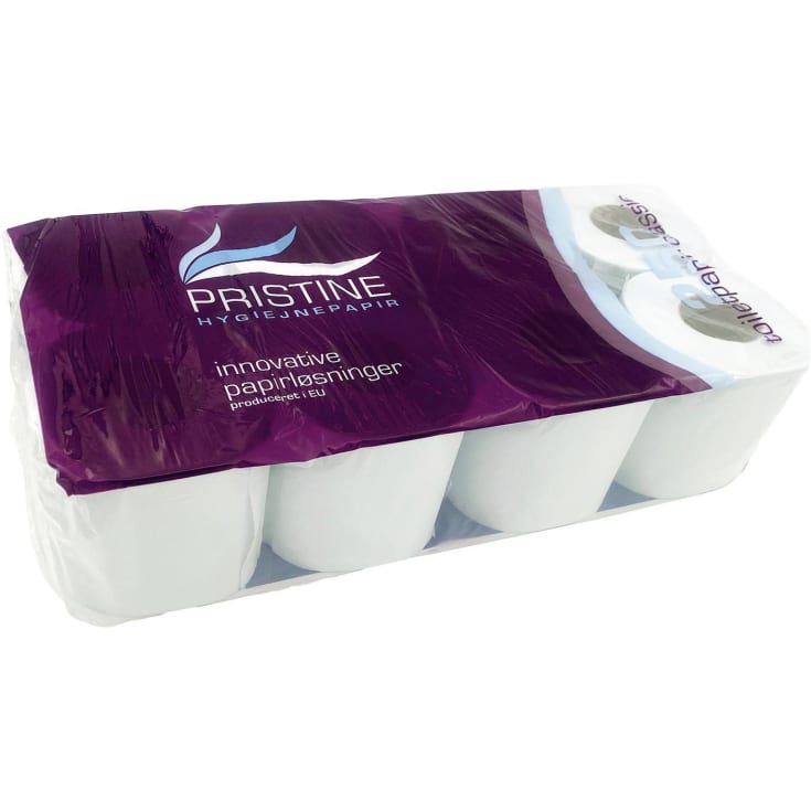 Pristine toiletpapir, classic, 2-lags, hvid, 8 ruller