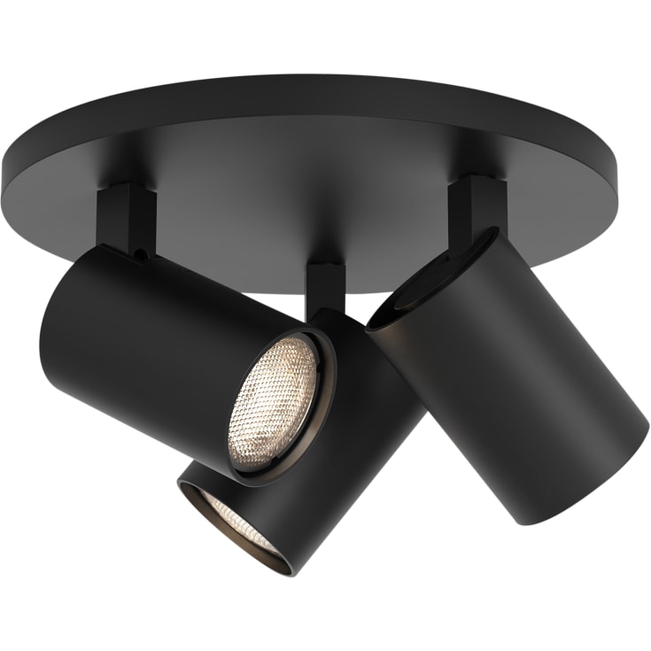Astro Ascoli Triple Round spotlampe, 3 spots, sort