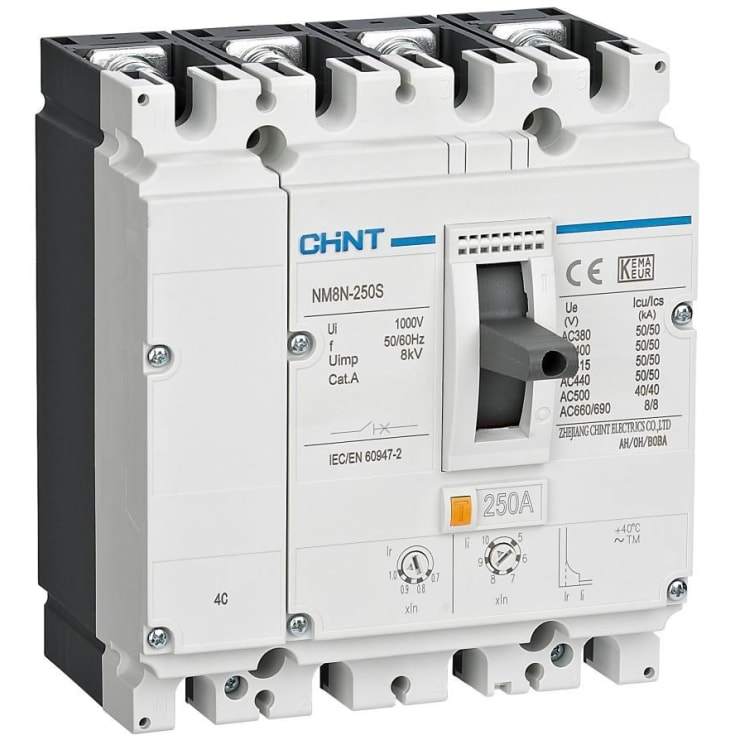 Chint MCCB-brytare NM8N-250S TM 160A 4P