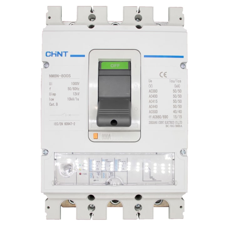 Chint MCCB-brytare NM8N-800S EN 800A 3P