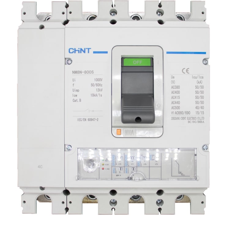 Chint MCCB-brytare NM8N-800S EN 800A 4P